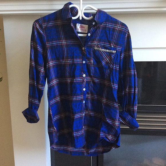 justice long sleeve flannel - Picture 1 of 2